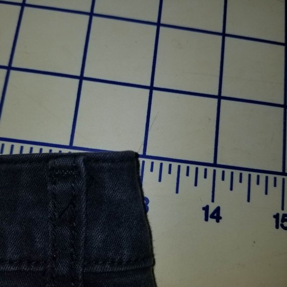 VTG 90s Outlaw Womens Black Capri Denim Stretch Jeans Size 7 - Picture 8 of 9